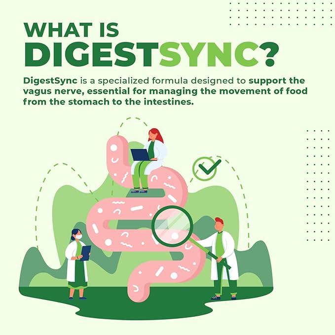 DigestSync Digestion Supplement for Gut Health 100% Natural 3.17 Ounces, 30 Servings