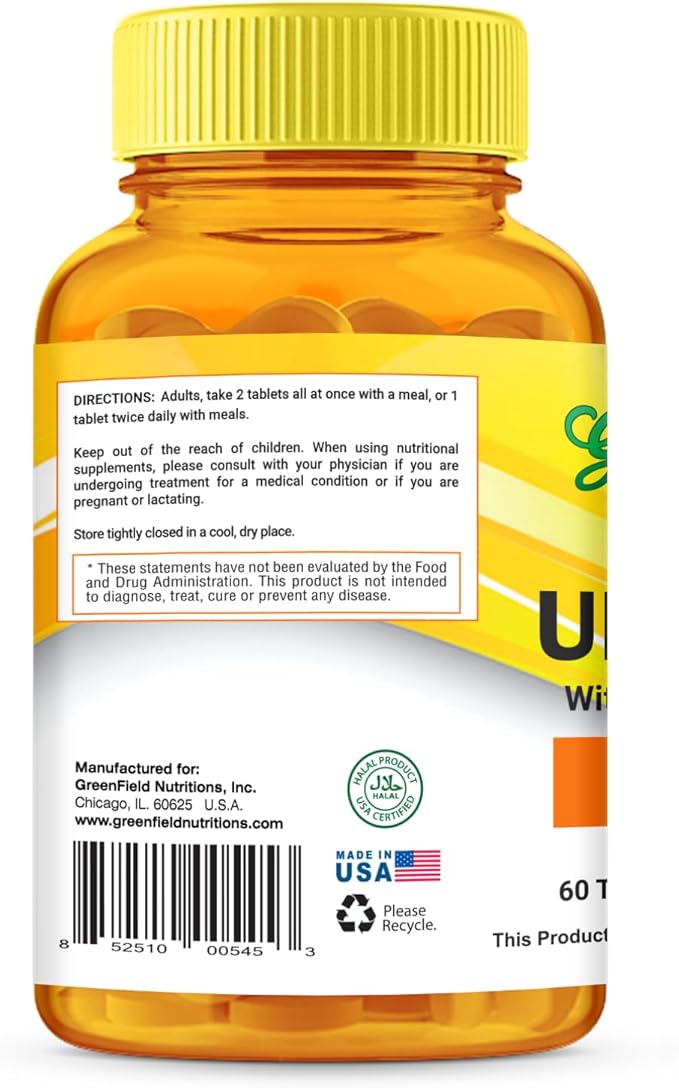 Greenfield Nutritions Ultra Joint Halal Vitamins 60 Halal