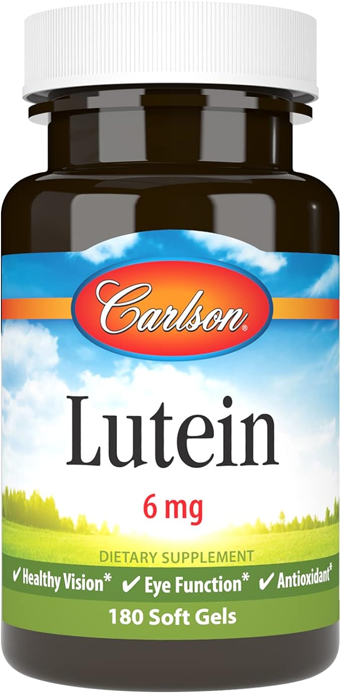 Carlson - Lutein, 6 mg, Healthy 180 Softgels