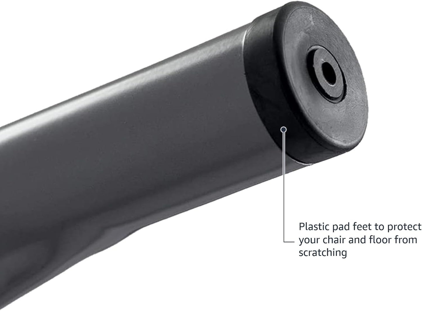 Amazon Basics Metal Dining Chairs, 4 Count, Dark Grey, 20.1 x 17.1 x 33.5 inches