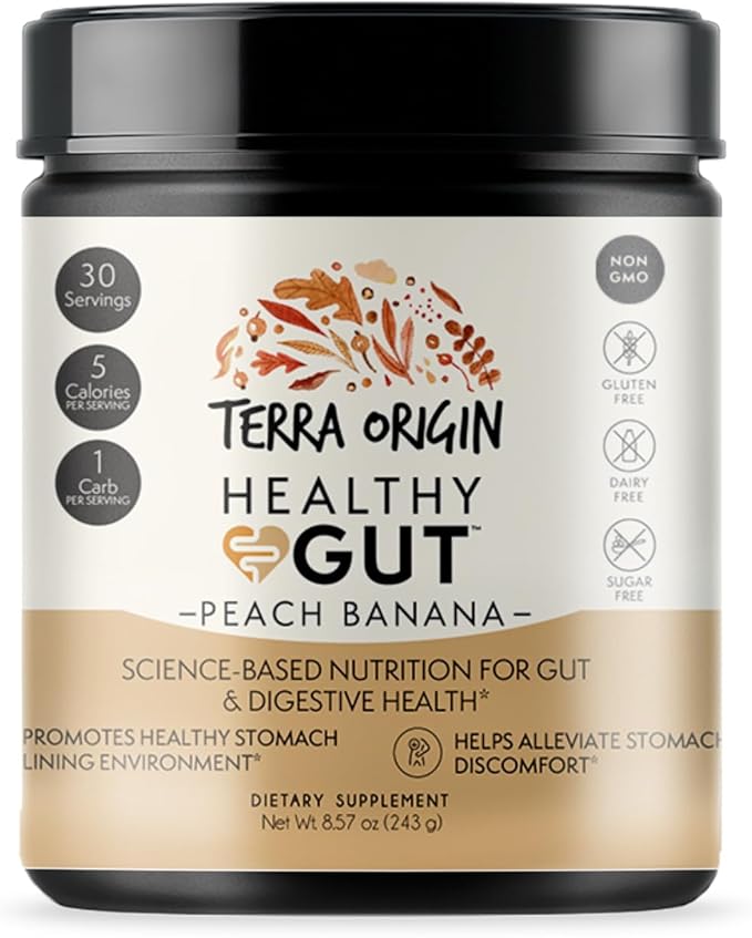 TERRA ORIGIN Healthy Gut Peach Banana 30-Servings with