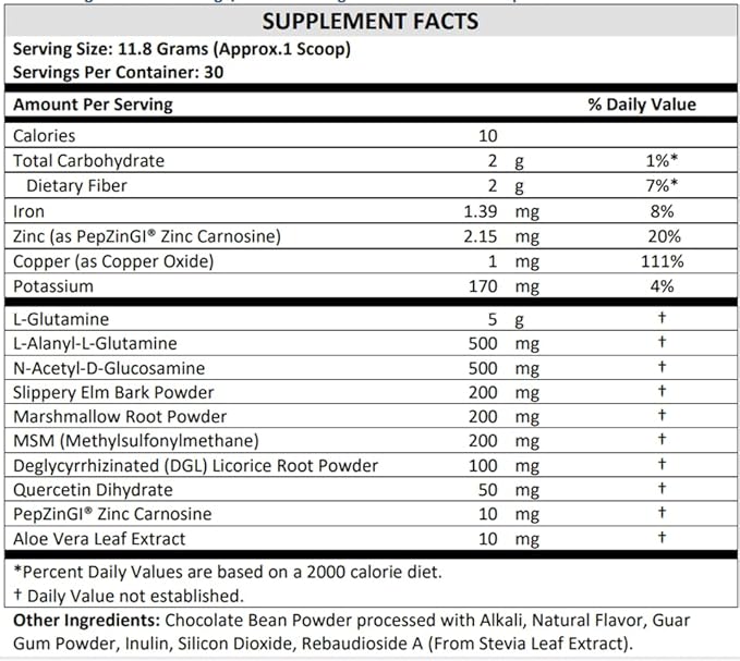 TERRA ORIGIN Healthy Gut Chocolate 30-Servings with