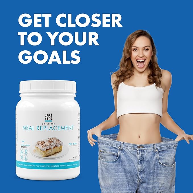 Yes You Can! Complete Meal Replacement - 15 Servings, 20g of Protein, 0g Added Sugars, Over 20 Vitamins and Minerals - All-in-One Nutritious Meal Replacement Shake (Tres Leches)