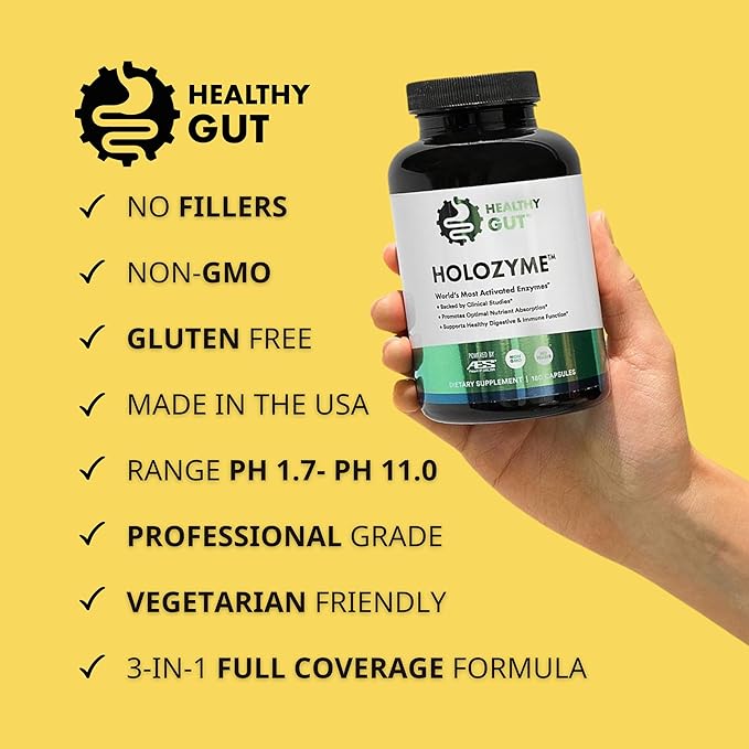 Healthy Gut HoloZyme Digestive Enzymes 90 Servings
