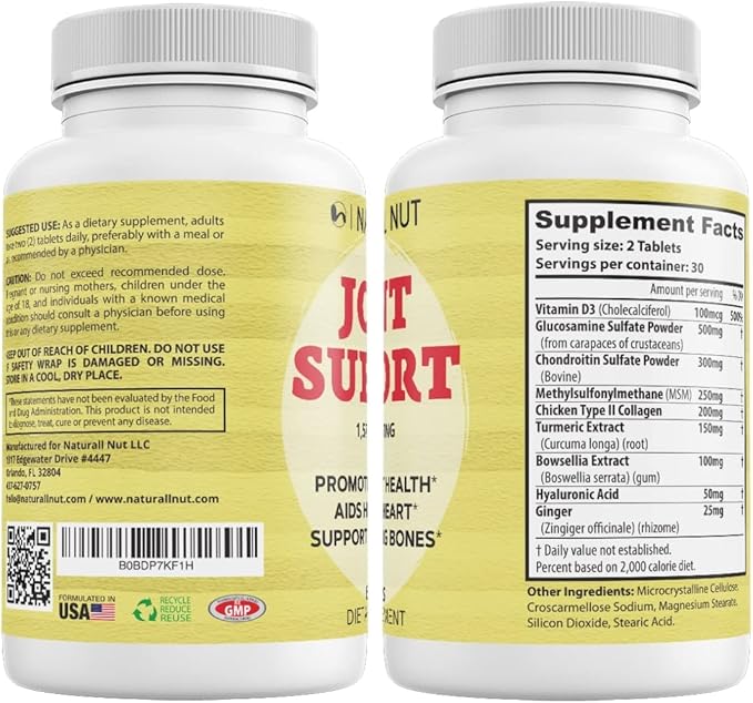 High Potency Joint Support Formulation, Antioxidant 60 Tablets
