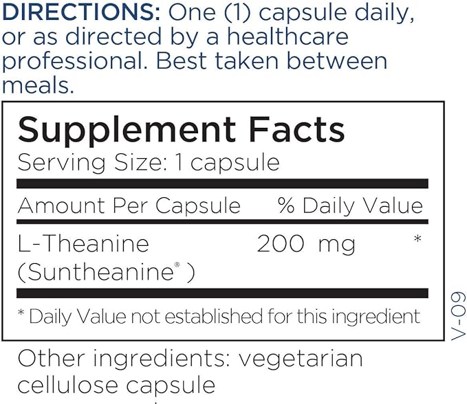 Metabolic Maintenance L Theanine - 200mg L-Theanine Supplement to Support Healthy Focus & Relaxation - L-Theanine Suntheanine Amino Acid for Supporting Stress Response (120 Capsules)