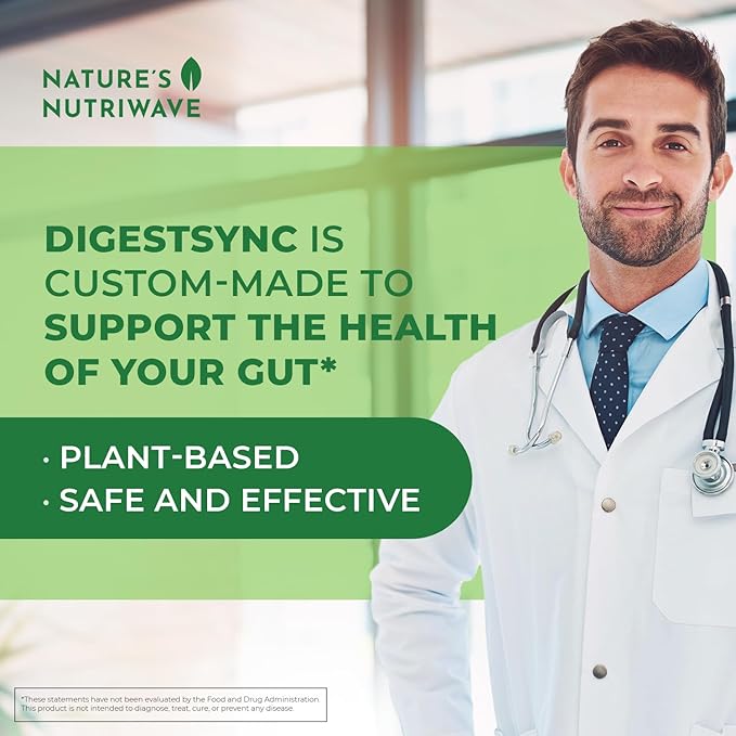 DigestSync Digestion Supplement for Gut Health 100% Natural 3.17 Ounces, 30 Servings
