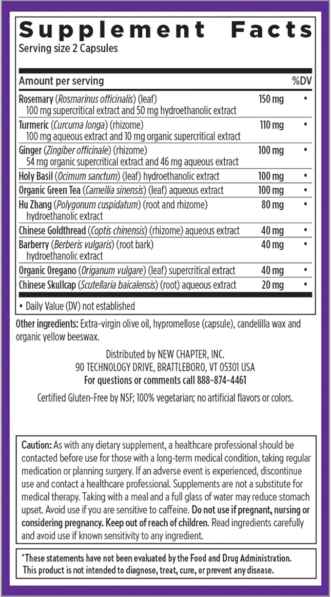 New Chapter Zyflamend™ Multi-Herbal Pain Reliever+ 10-in-1 Superfood 60 Count
