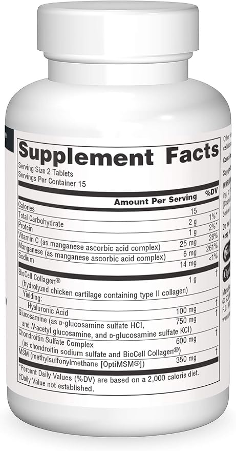 Source Naturals Hyaluronic Joint Complex 30 Tablets