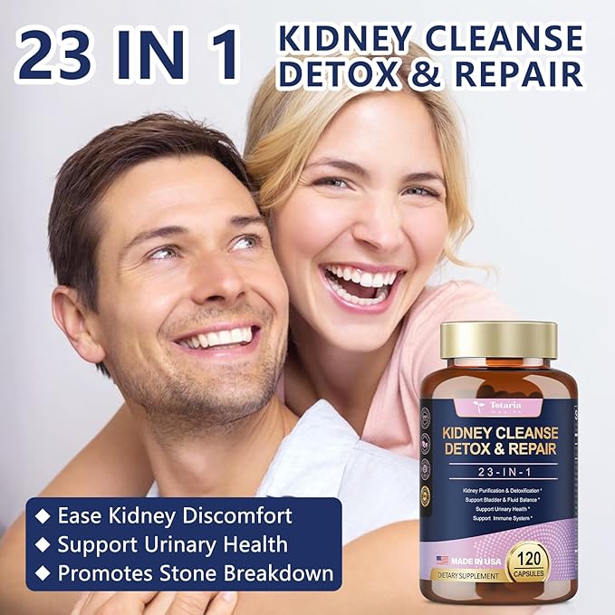 2 Packs Kidney Cleanse Detox & Repair Capsules, Urinary Tract Health for Woman with Chanca Piedra & Cranberry Pills for Kidney Support Supplement Extra Strength Kidney Stones Dissolver