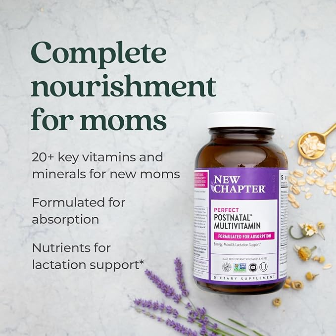 New Chapter, Postnatal Vitamins Lactation Supplement, D3 + 270 Count