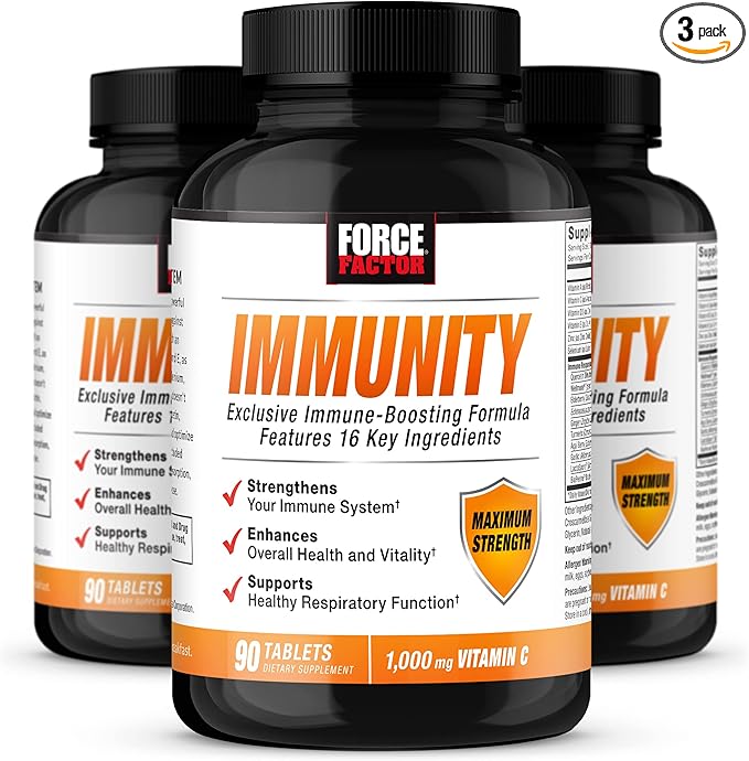 Force Factor Immunity, Immune Support Booster 1000mg of 90 Count 3)