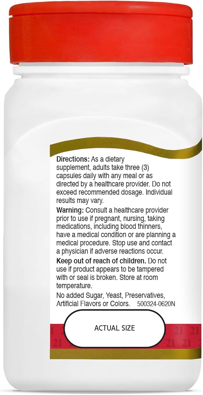 21st Century Glucosamine Chondroitin 500/400mg 60 Count