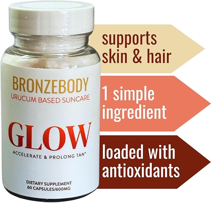 GLOW Capsules Accelerated Tanning Vegan Vitamins (60ct)