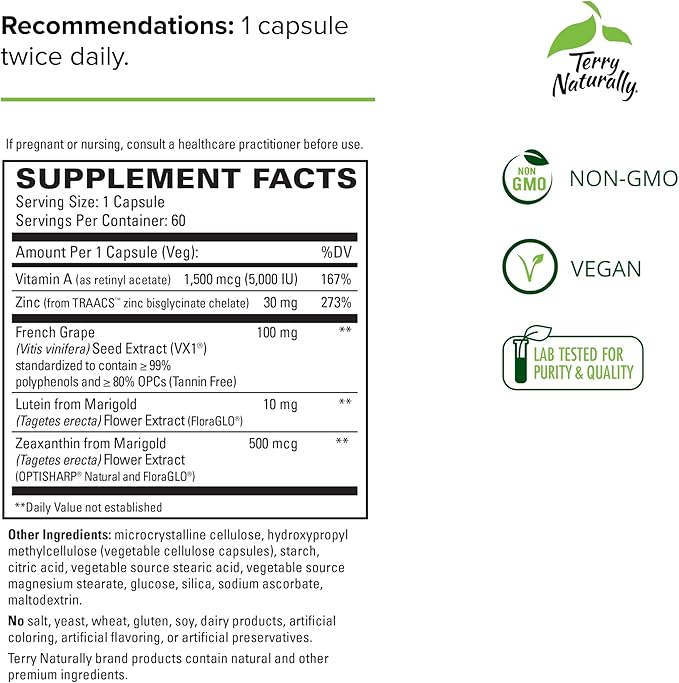 Terry Naturally Healthy Night Vision 60 Capsules