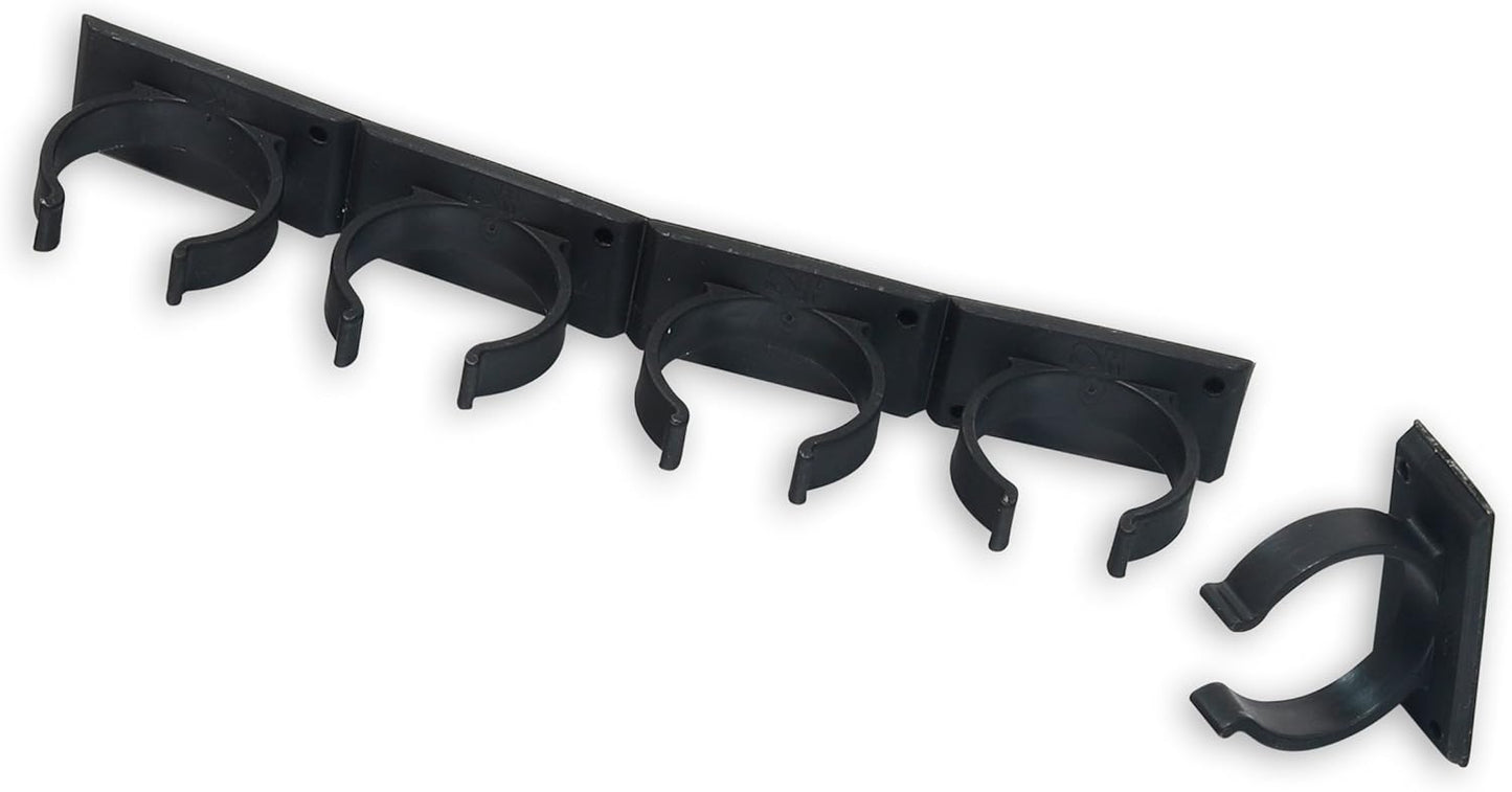 Simple Houseware 20 Spice Gripper Spice Accessories Spice Organizer- 4 Strips, Holds 20 Jars, Black