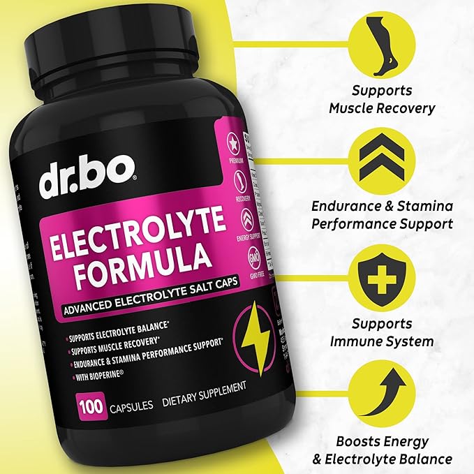 Electrolyte Pills Supplement Salt Tablets 100 Hydration
