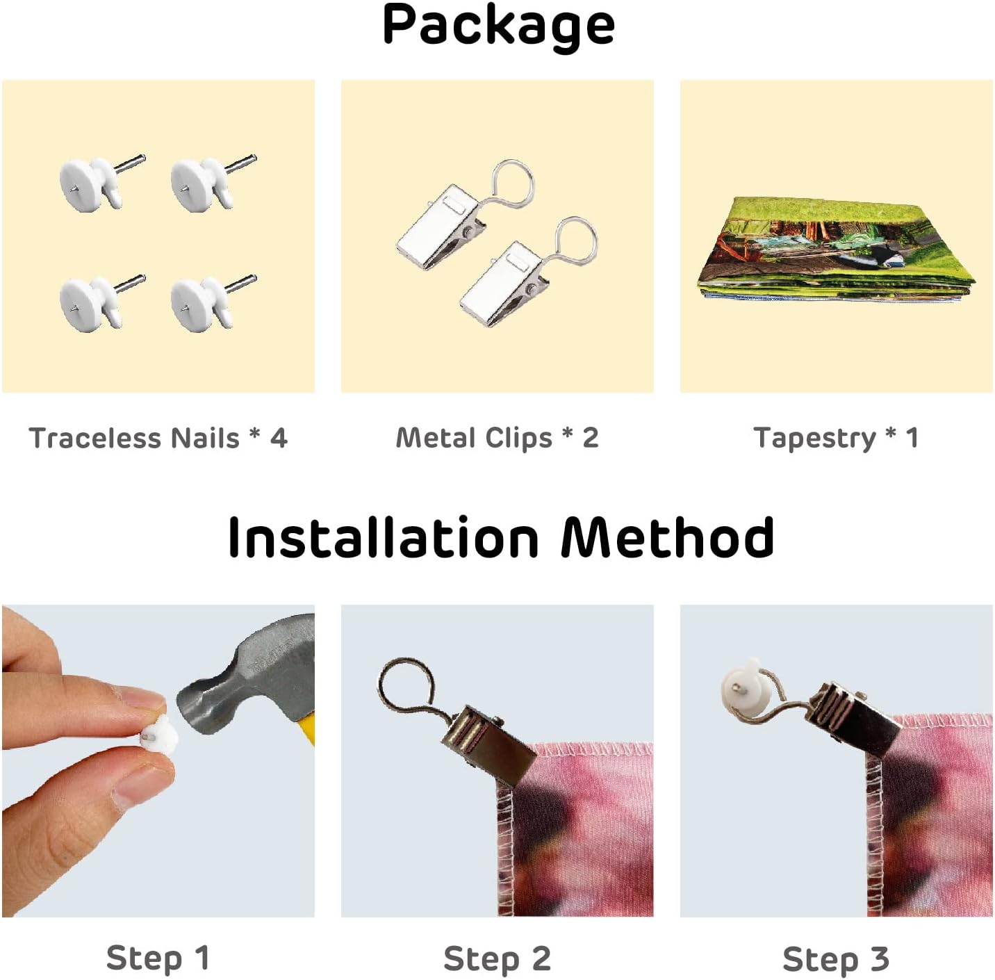 Loccor 8x6ft Tie Dye Tapestry Colorful Red Blue Yellow Green Orange Purple Retro Abstract Psychedelic Swirl Wall Hanging for Living Room Bedroom Dorm Home Decor (Pattern Painted on Polyester Fabric)