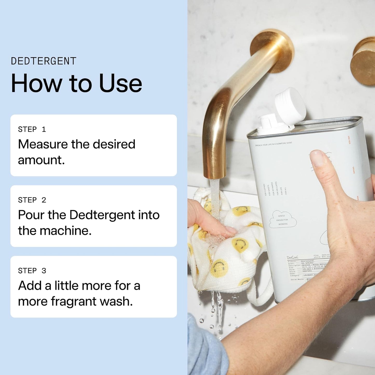 DedCool Liquid Laundry Dedtergent (01 Taunt, 32 fl oz) Luxurious Fragrance, Scented, Removes Stains, Ideal for 60 Washes, Infused with Natural Essential Oils, Vegan, Non-Toxic, Cruelty & Dye Free