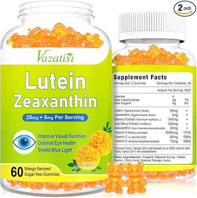 Eye Vitamins Lutein & Zeaxanthin Gummies, 120 Count