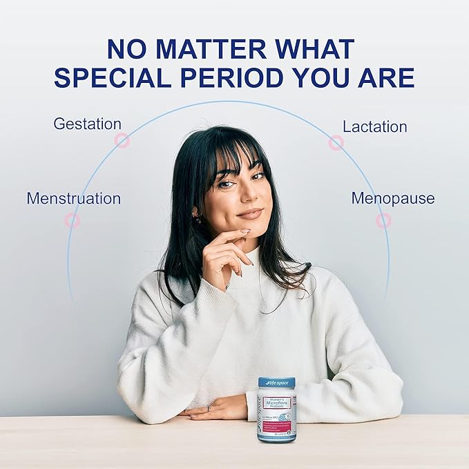 Life-Space Probiotic for Women, Support Healthy 6.3 Billion 60 Capsules