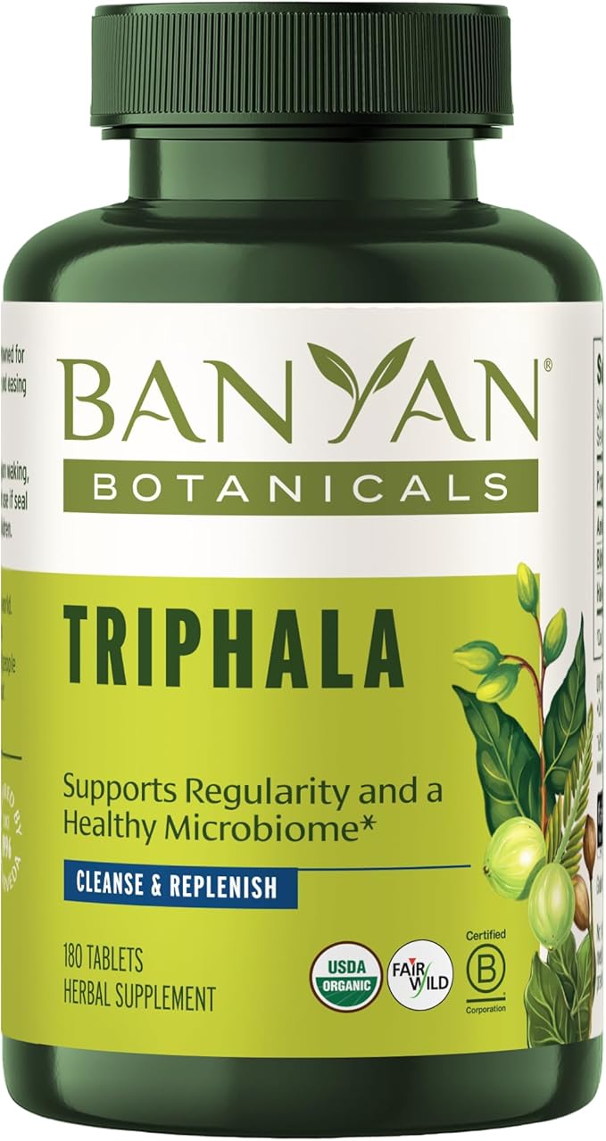 Banyan Botanicals Triphala Tablets 180 Tablets
