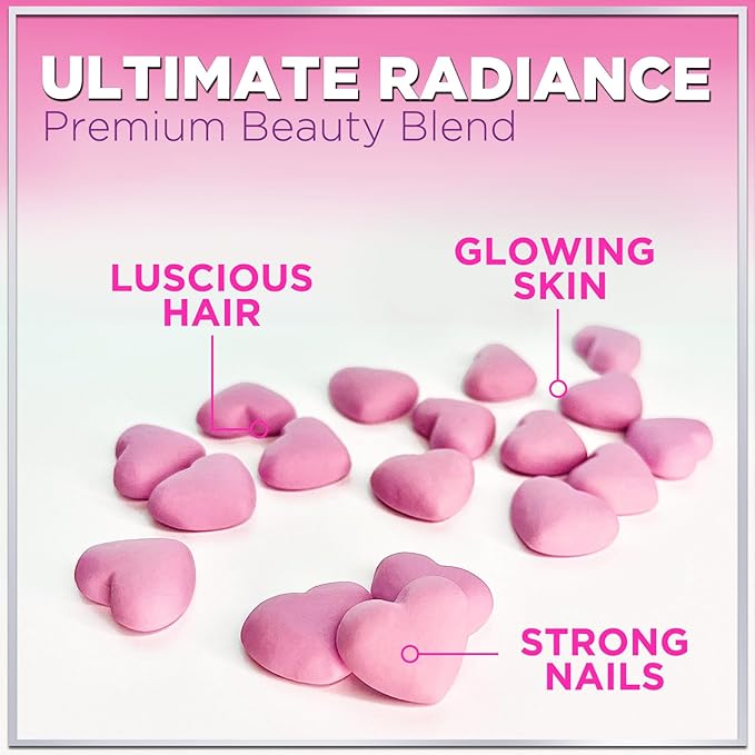 Hair Vitamins Gummy with Biotin 5000 60 Gummies