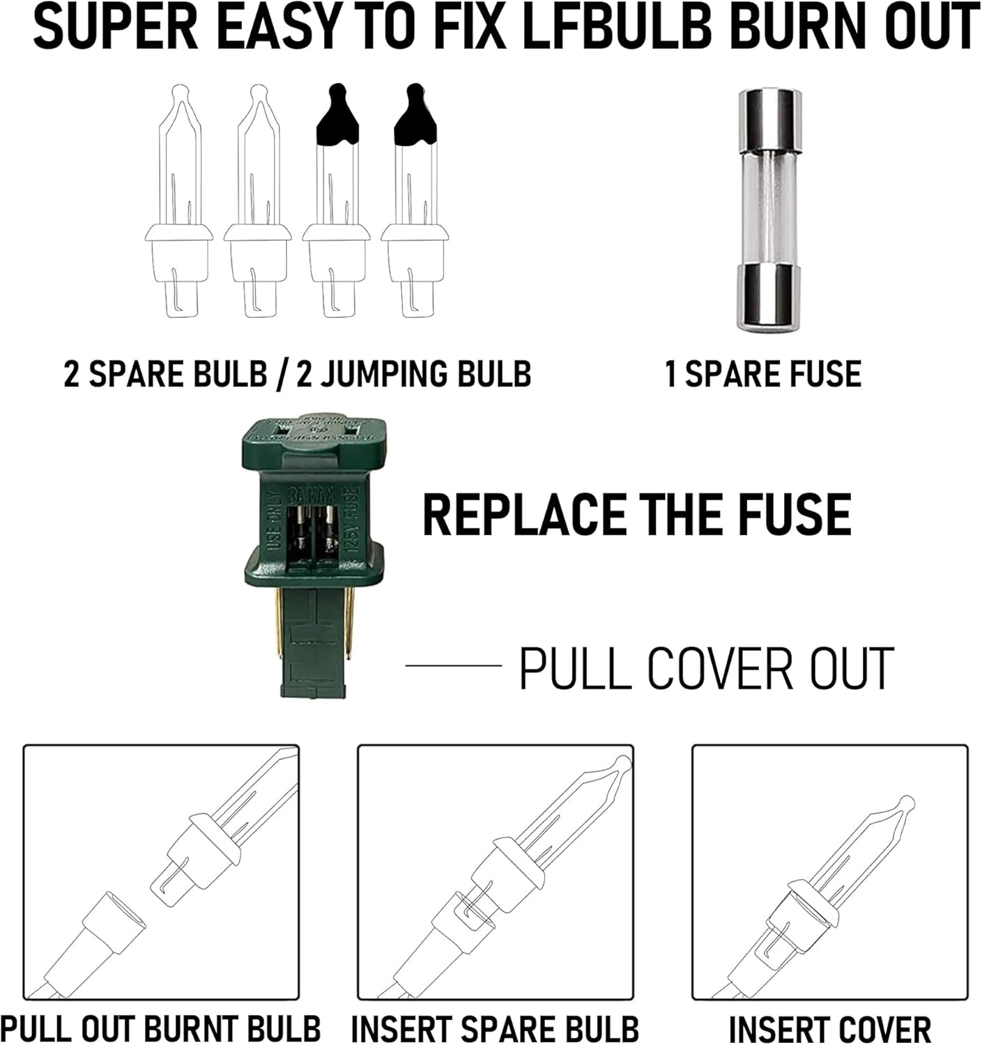 Dazzle Bright Warm White Christmas Mini String Lights, 20FT 100 Count Incandescent Waterproof Fairy Lights Plug in, Connectable Christmas Decorations for Indoor Outdoor Home Party Garden Yard