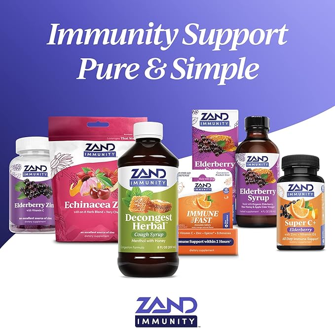 Zand Immunity Super C+ PM, Nighttime 1000mg PureWay-C D3 & 60 Tablets, 30 Servings