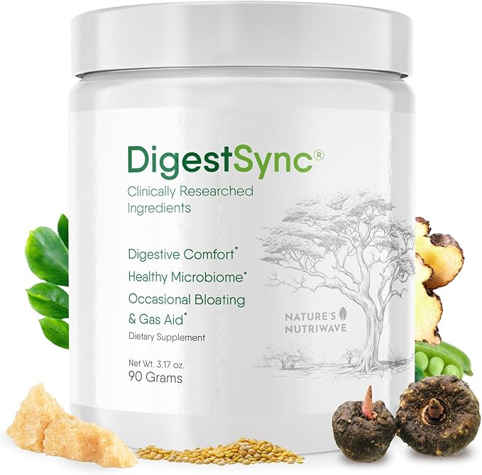 DigestSync Digestion Supplement for Gut Health 100% Natural 3.17 Ounces, 30 Servings
