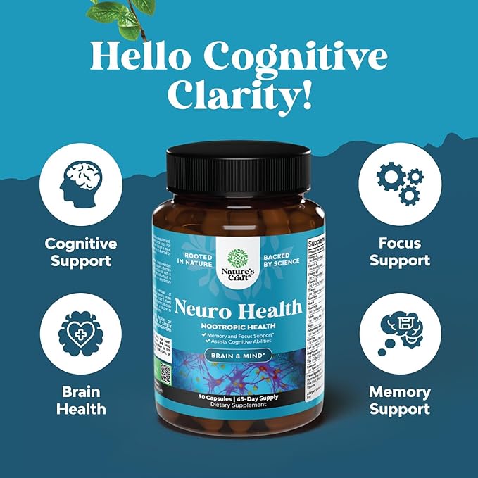Advanced Nootropics Brain Support Supplement 45 Servings