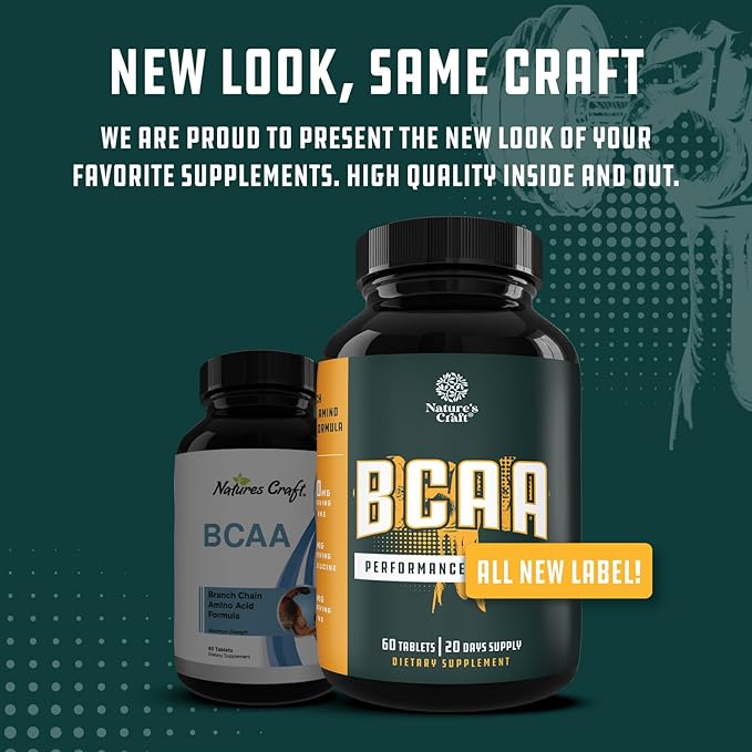 Branch Chain Amino Acids Supplement - Vegan BCAA Tablets Post Workout Muscle Recovery and Muscle Growth Support - Branched Chain Amino Acids Supplement for Men and Womens Workout Recovery 60 Count