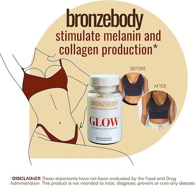 GLOW Capsules Accelerated Tanning Vegan Vitamins (60ct)