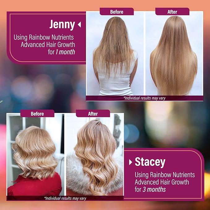Hair Growth Vitamins for Women 10,000mcg, Collagen, 60 Day