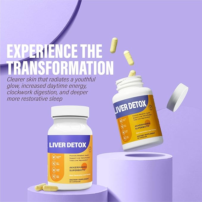 Vitality | Metabolism | Immunity Liver Detoxification, Regeneration, and Recovery Liver Support Supplements 1PCS