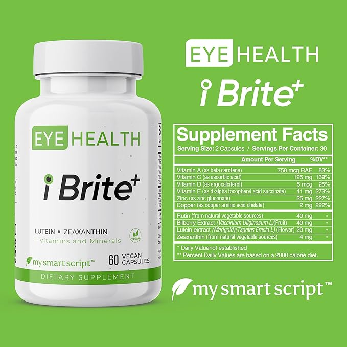 Eye Supplement - Natural Vitamins ARED2 Vegetarian 60 Easy
