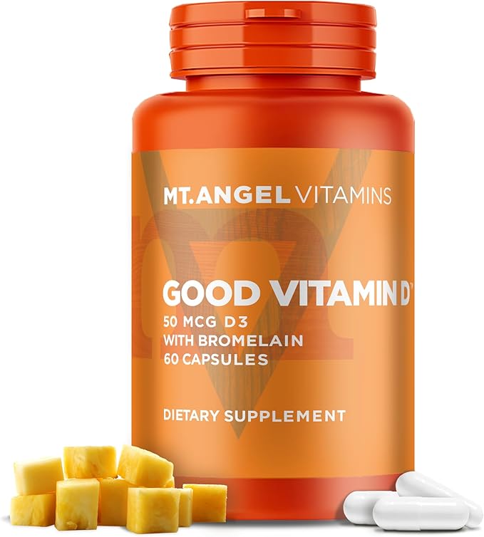 Mt. Angel Vitamins 2000 IU D3 with (60 Capsules)