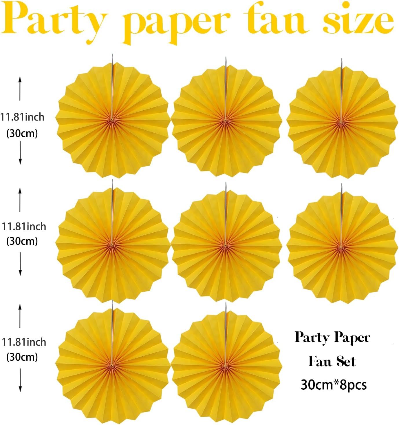 Morange Party Decorations,,Halloween Decor Events Accessories,Orange Birthday Decorations,Sunset Party Decorations,Party Fans 30 Color DIY Set (Morange)