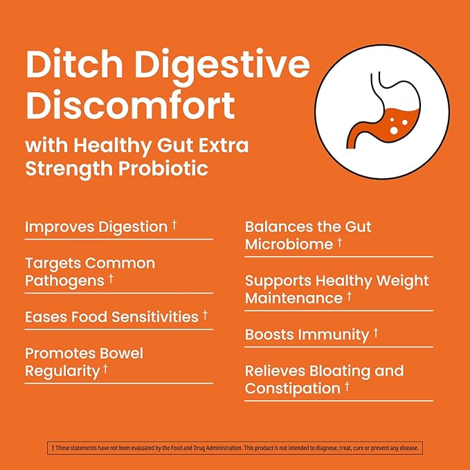 Ombre Healthy Gut Probiotics for Digestive 100 Billion 30 Servings