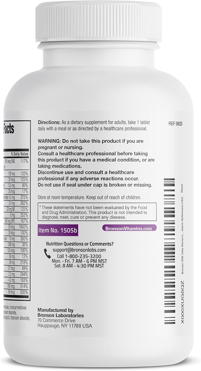 Bronson ONE Daily Women’s 50+ Complete 180 Tablets