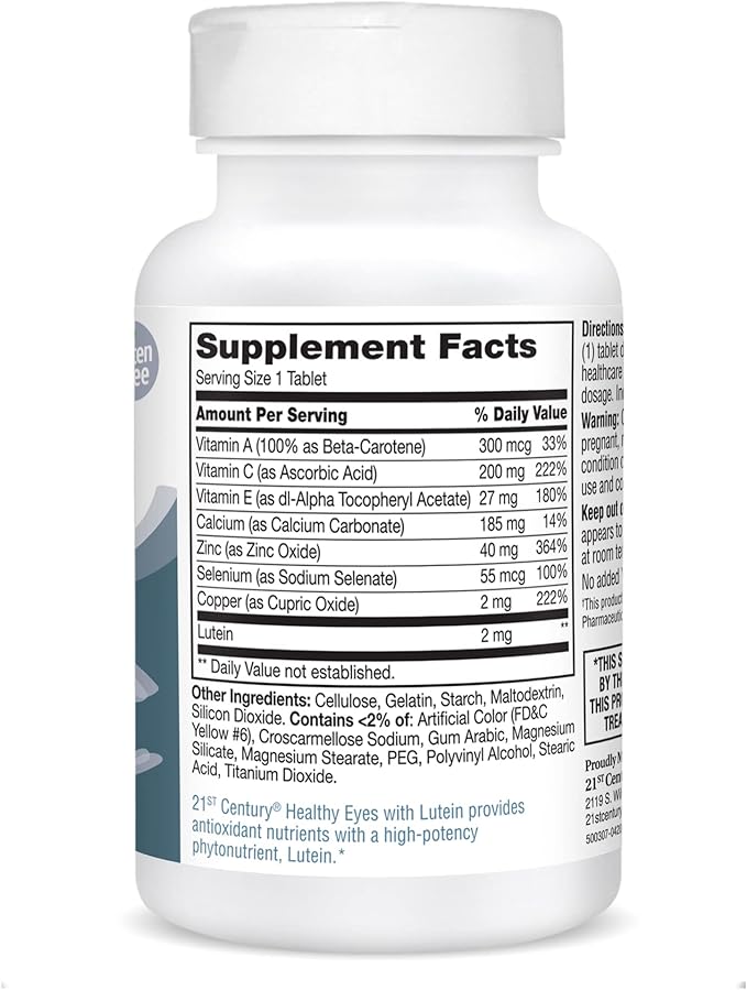 21st Century Healthy Eyes with Lutein 60 Count, (27452)