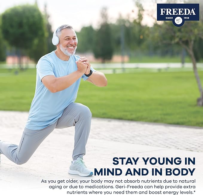 Freeda Senior Multivitamin - Kosher Vitamins for Men & Women 60 and Over - One Daily Coated Tablet - Women’s & Men’s Vitamins Multivitamin 60 Plus - Vitamins for Women Over 60 Plus Elderly (250 Count)