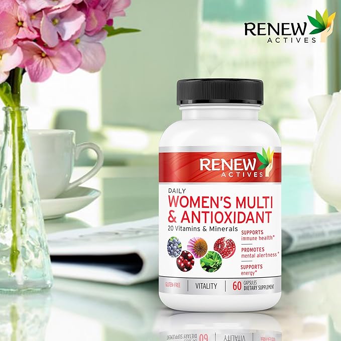 Renew Actives Women's Multi-Vitamin & Antioxidant: 20 Vitamins 60 Capsules