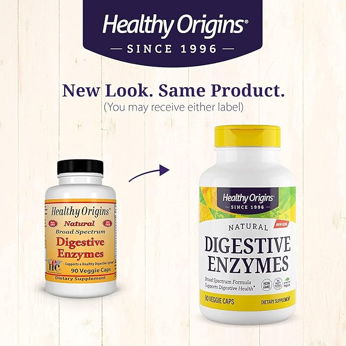 Healthy Origins Digestive Enzymes (NEC) Broad Spectrum 90 Veggie