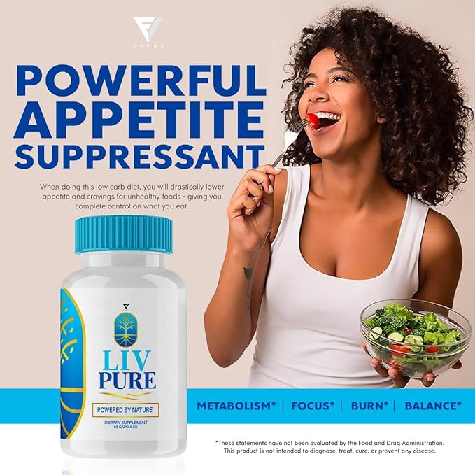 Fyvus Liv Pure Capsules Liver Detox Weight Loss Pills, LivPure Supplement - Live Pure Liver Detox Cleanse Product Supplements, LivePure Diet Hydration Reviews Liv Pur Health Support (60 Capsules)