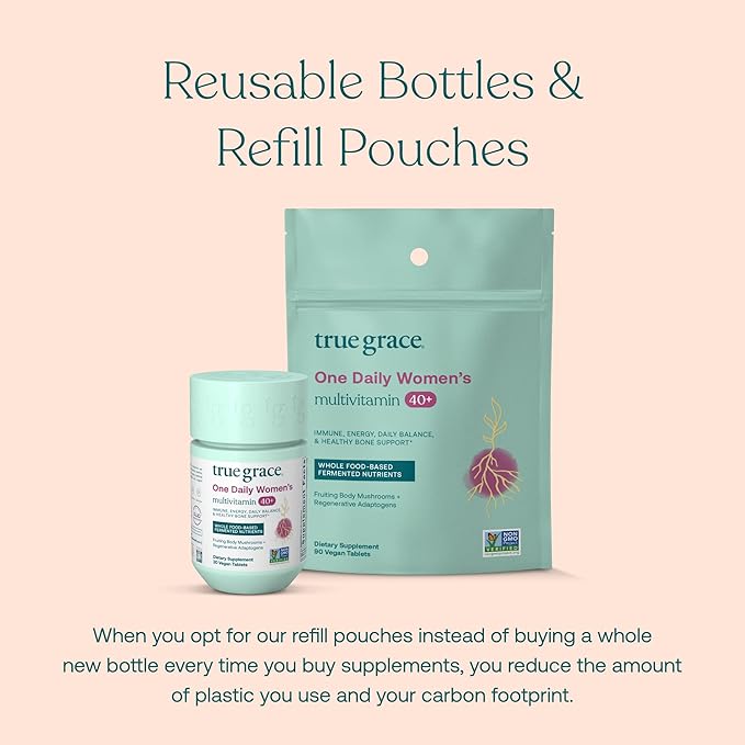 True Grace One Daily Women’s Multivitamin 40+ Fermented 90 Vegan