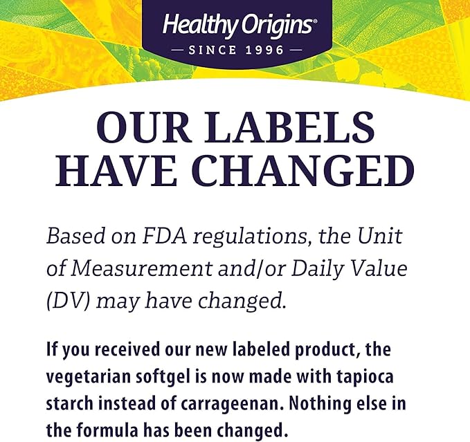 Healthy Origins Lutein (Lutemax 2020), 20 mg 60 Veggie