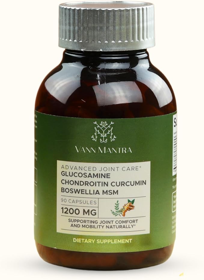 Glucosamine Chondroitin MSM Boswellia Supplement 1200mg Joint 90 Count