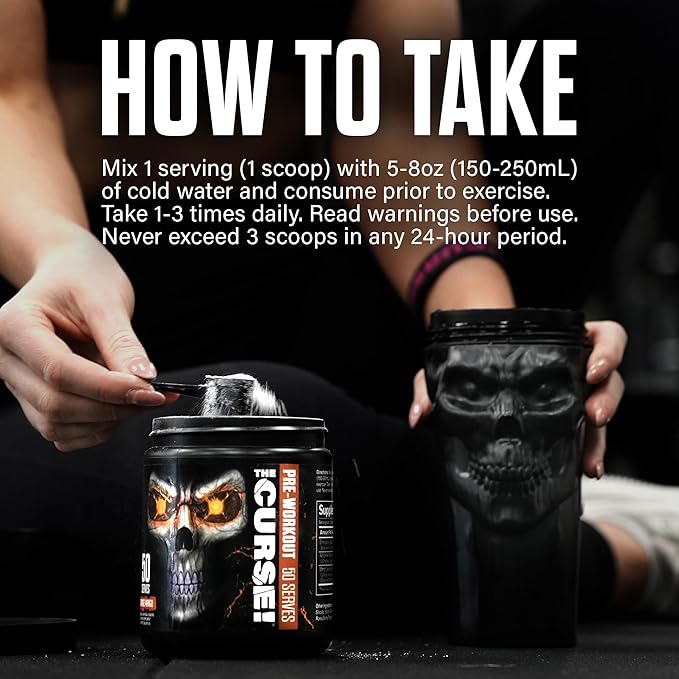 JNX SPORTS The Curse! Pre Workout Powder - Watermelon 50 Servings | Preworkout: Boost Strength, Energy + Focus for Men & Women | Caffeine, Beta-Alanine, Creatine & L-Citrulline