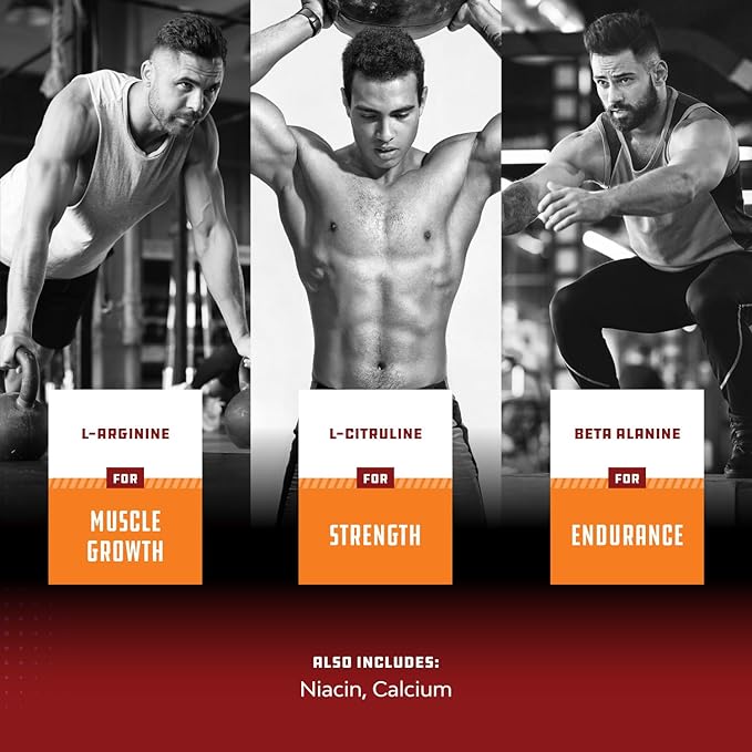Nitric Oxide Booster Complex with L-Arginine & L-Citrulline – Amplifier for Increased Endurance – Powerful Antioxidant – Weight Loss Support Vitamin for Men Women Teens